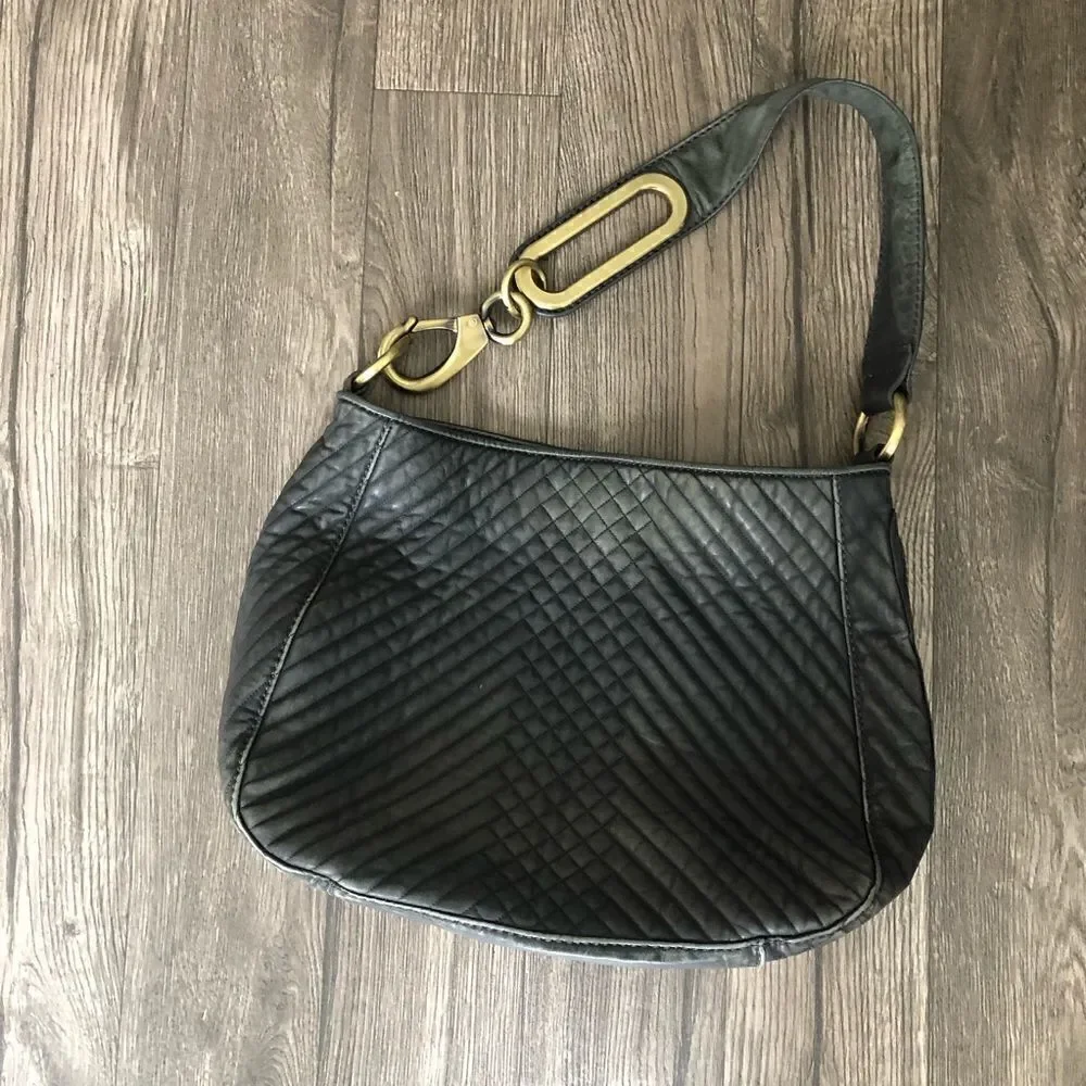 CYNTHIA ROWLEY large clip strap Leather Quilted Bag